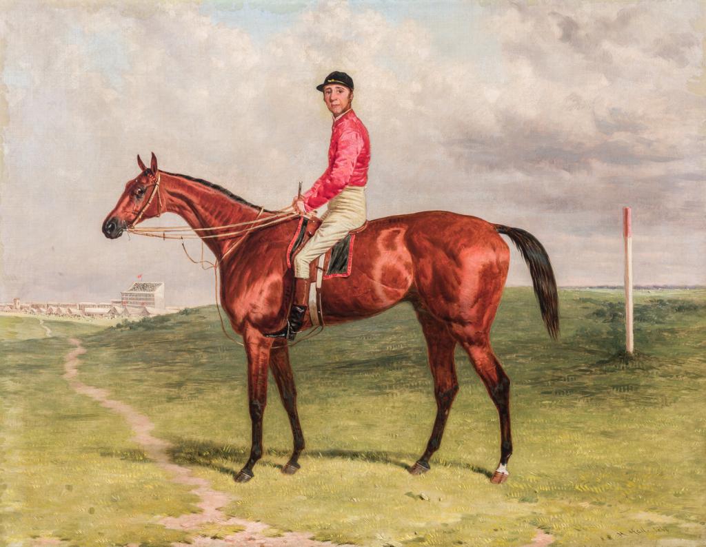 Lot 15: ‘Blue Gown - Winner of the Derby and Ascot,’ by Harry Hall