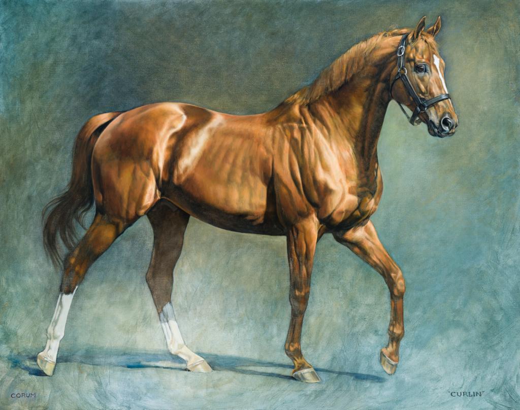 Lot 162: ‘Curlin,’ by Jaime Corum