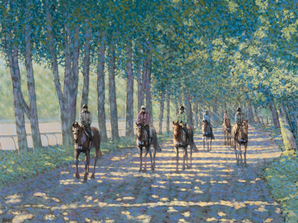 Lot 67: ‘Oklahoma Training Area, Saratoga Springs,’ by Peter Howell