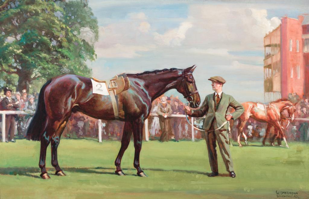 Lot 70: ‘Brown Jack in the Paddock,’ by William Smithson Broadhead