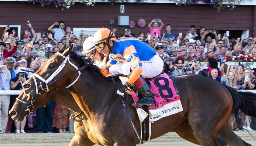 Multiple Grade 1 winner Fierceness, runner-up in the 2024 Breeders' Cup Classic (Eclipse Sportswire)