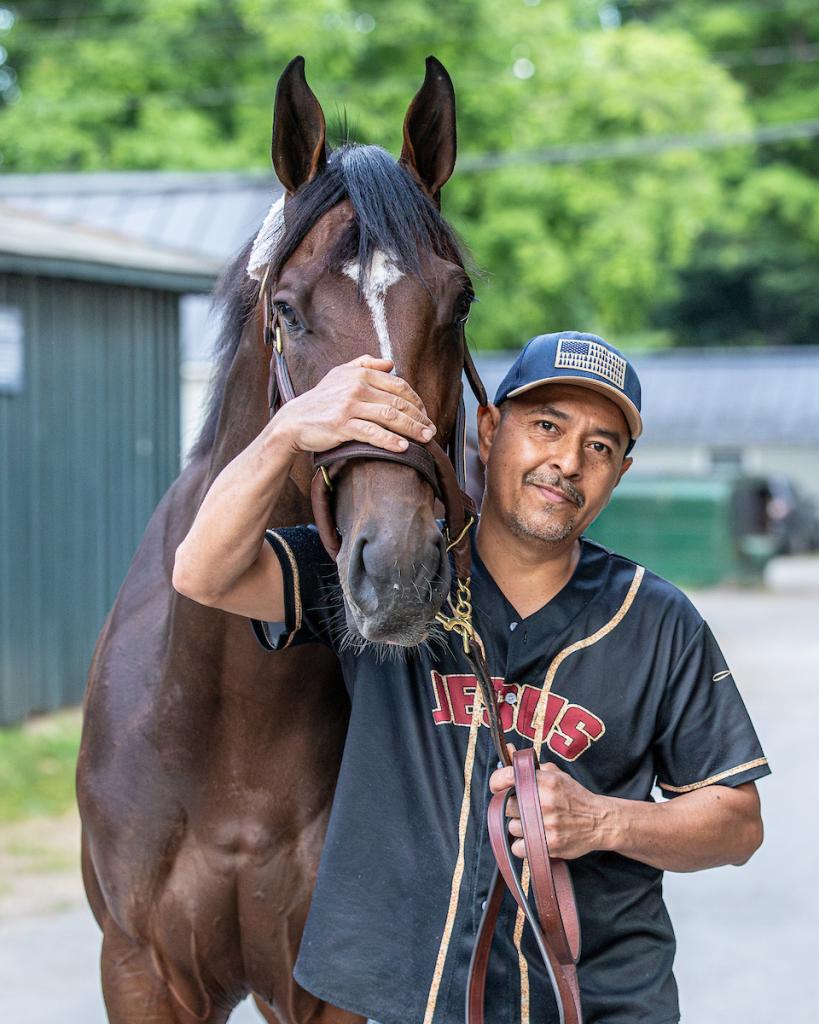 Kentucky Derby and Belmont Stakes winner Golden Tempo (Eclipse Sportswire)