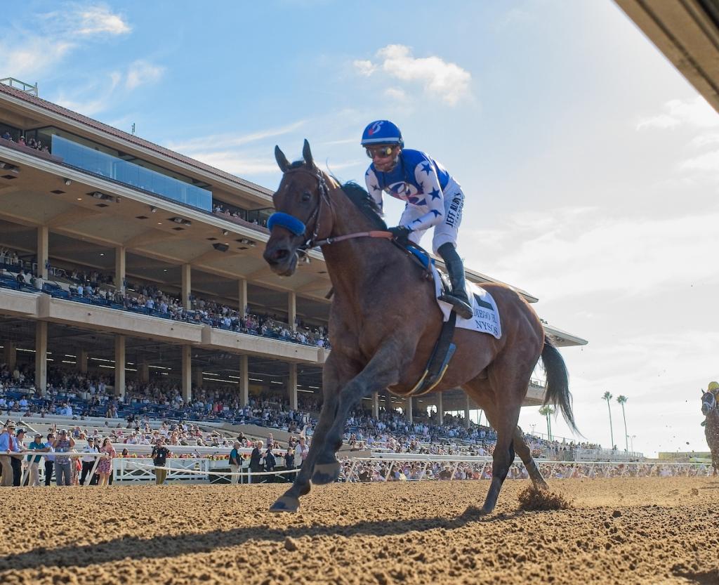 San Diego Handicap winner Nysos (Eclipse Sportswire)