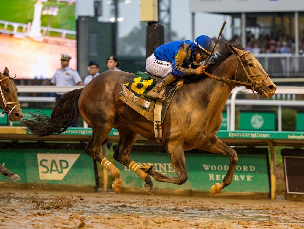 Kentucky Derby and Belmont Stakes winner Sovereignty. (Eclipse Sportswire)