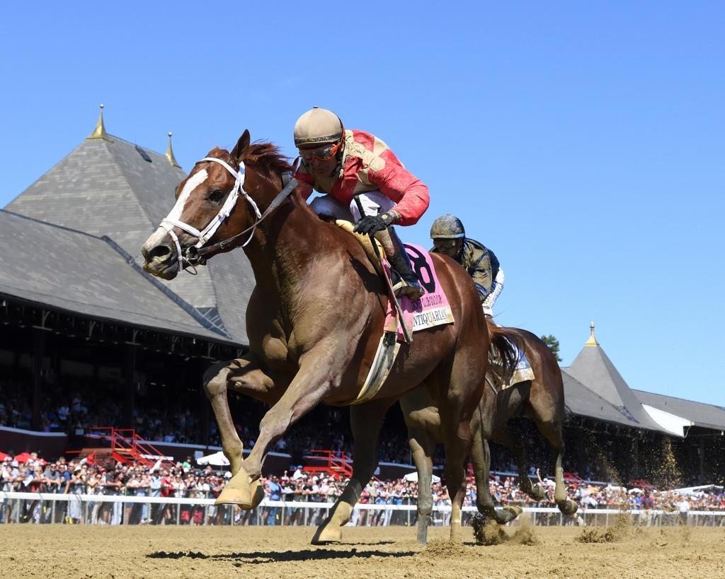 Jockey Club Gold Cup Stakes winner Antiquarian (Adam Coglianese/NYRA)