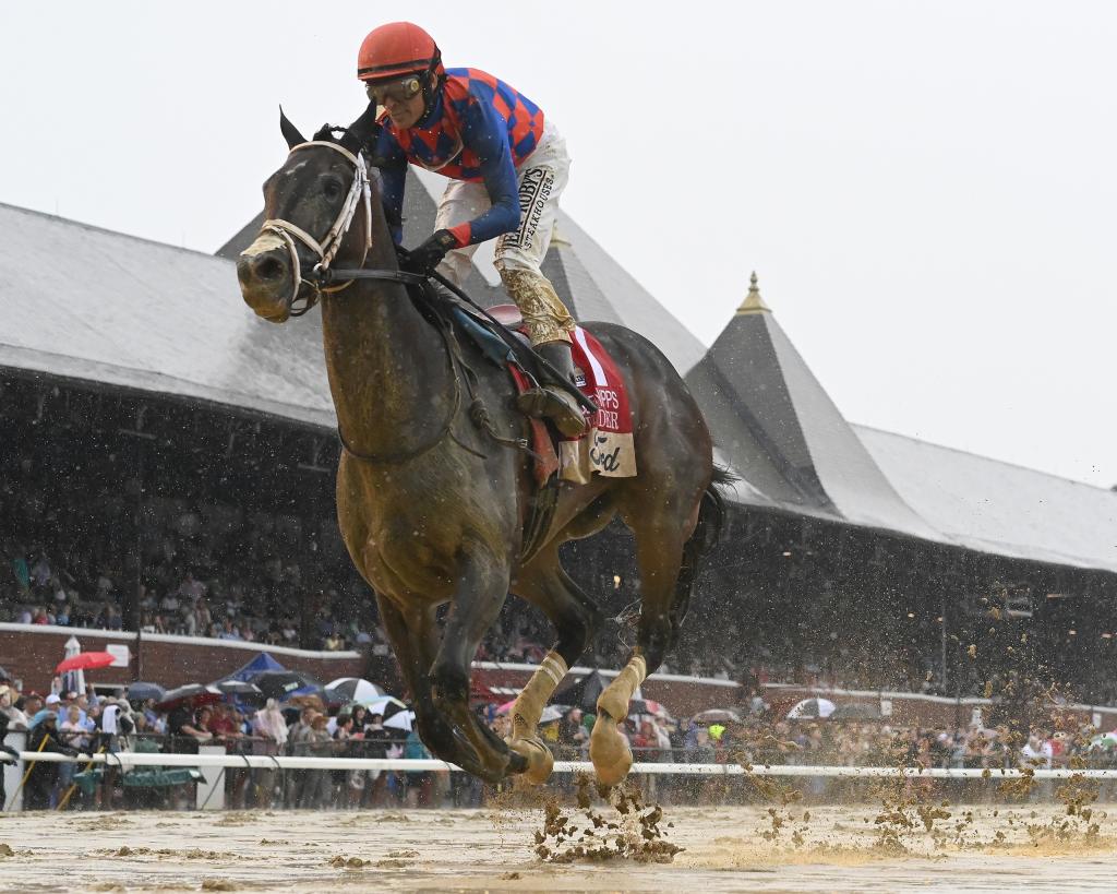 Ogden Phipps Stakes winner Dorth Vader (Adam Coglianese/NYRA)