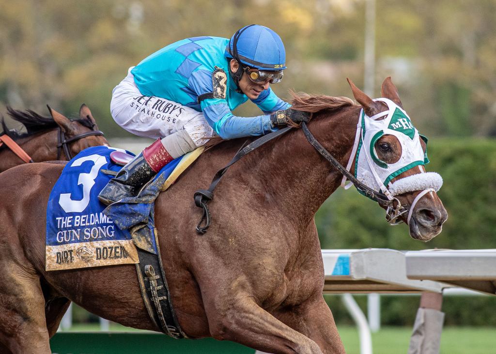 Beldame Stakes winner Gun Song (Eclipse Sportswire)