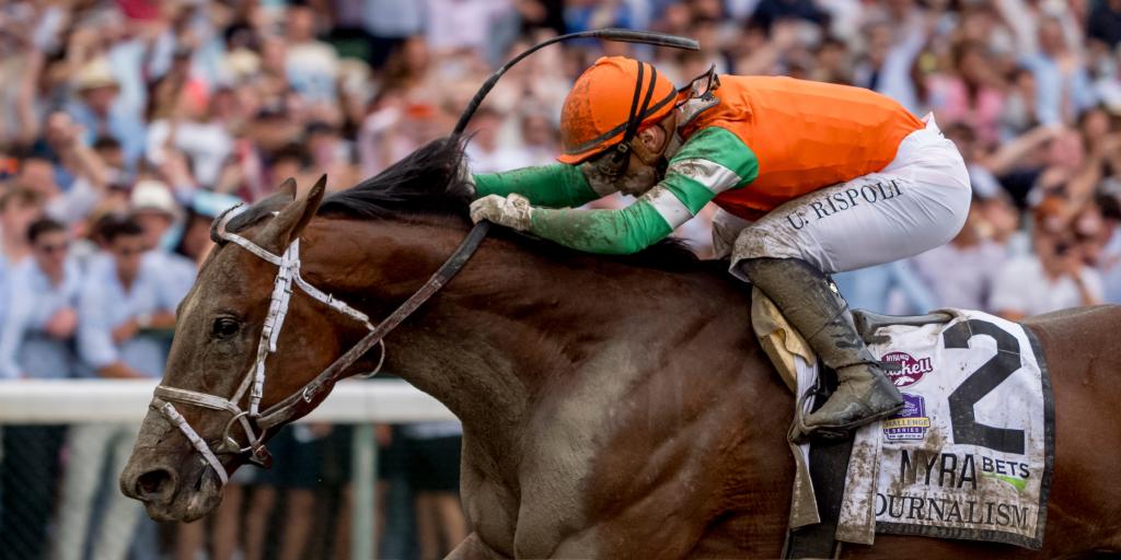 Preakness and Haskell Stakes winner Journalism (Eclipse Sportswire)
