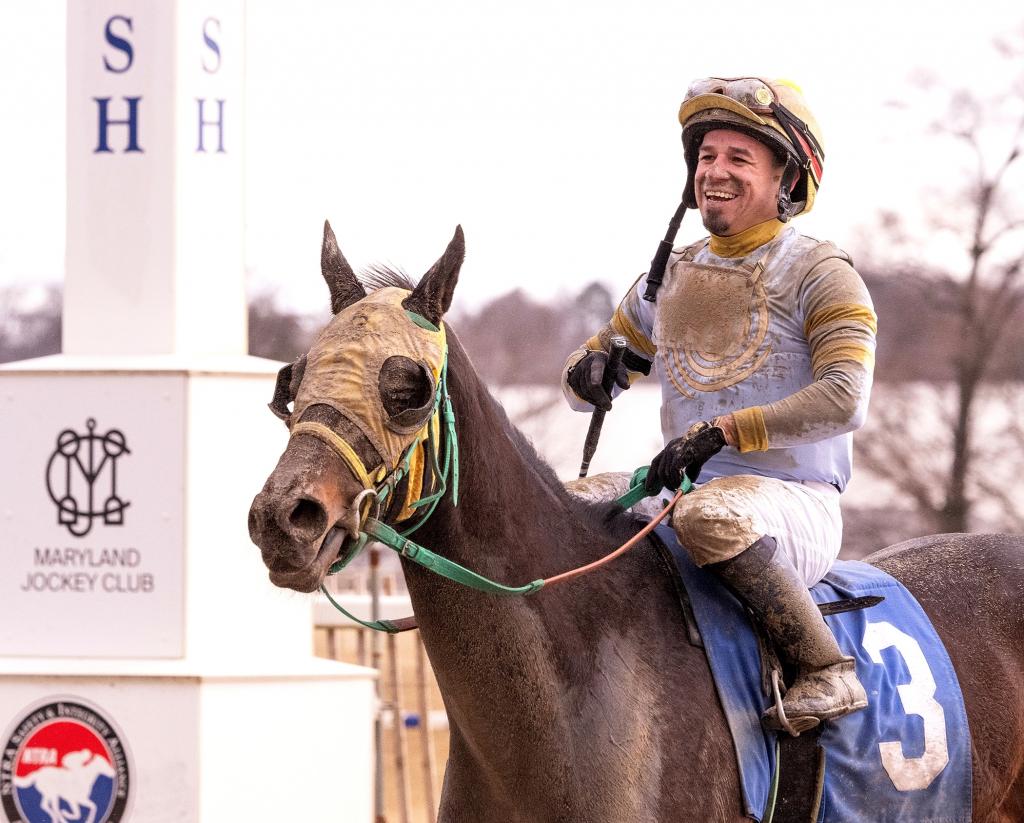 Delaware Handicap winner Regaled (Jim McCue/Maryland Jockey Club)
