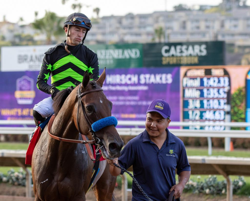 Clement L. Hirsch Stakes winner Seismic Beauty (Eclipse Sportswire)