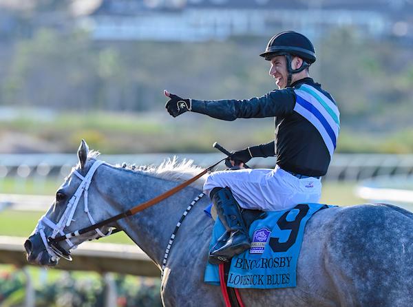 Librado Barocio, Geovanni Franco, Lovesick Blues, Bing Crosby Stakes, Del Mar, Breeders’ Cup Sprint, America's Best Racing, horse racing, ABR