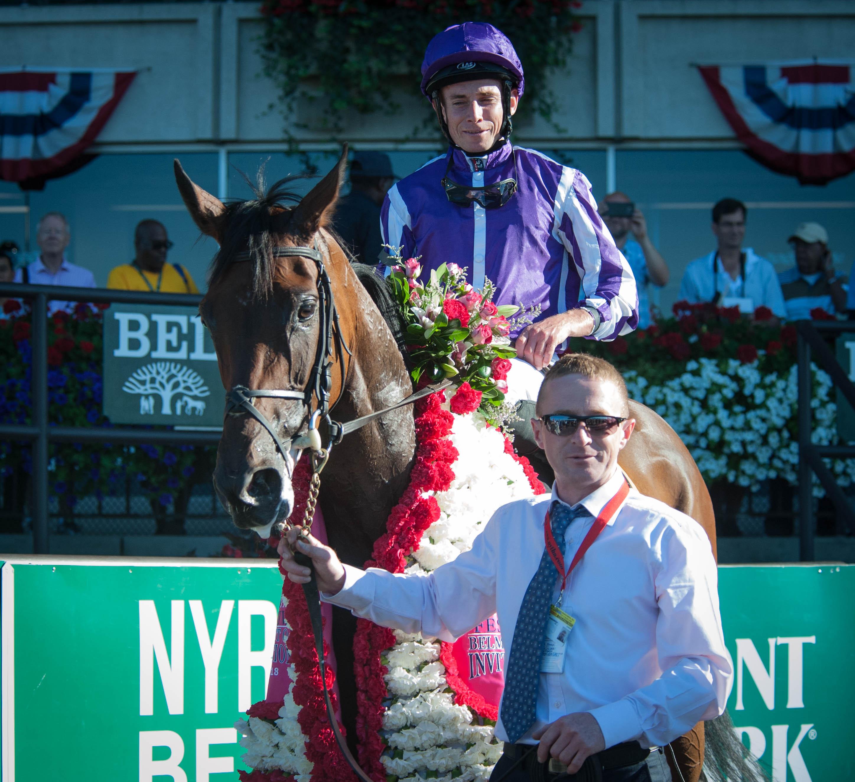 Athena after her Belmont Oaks win.