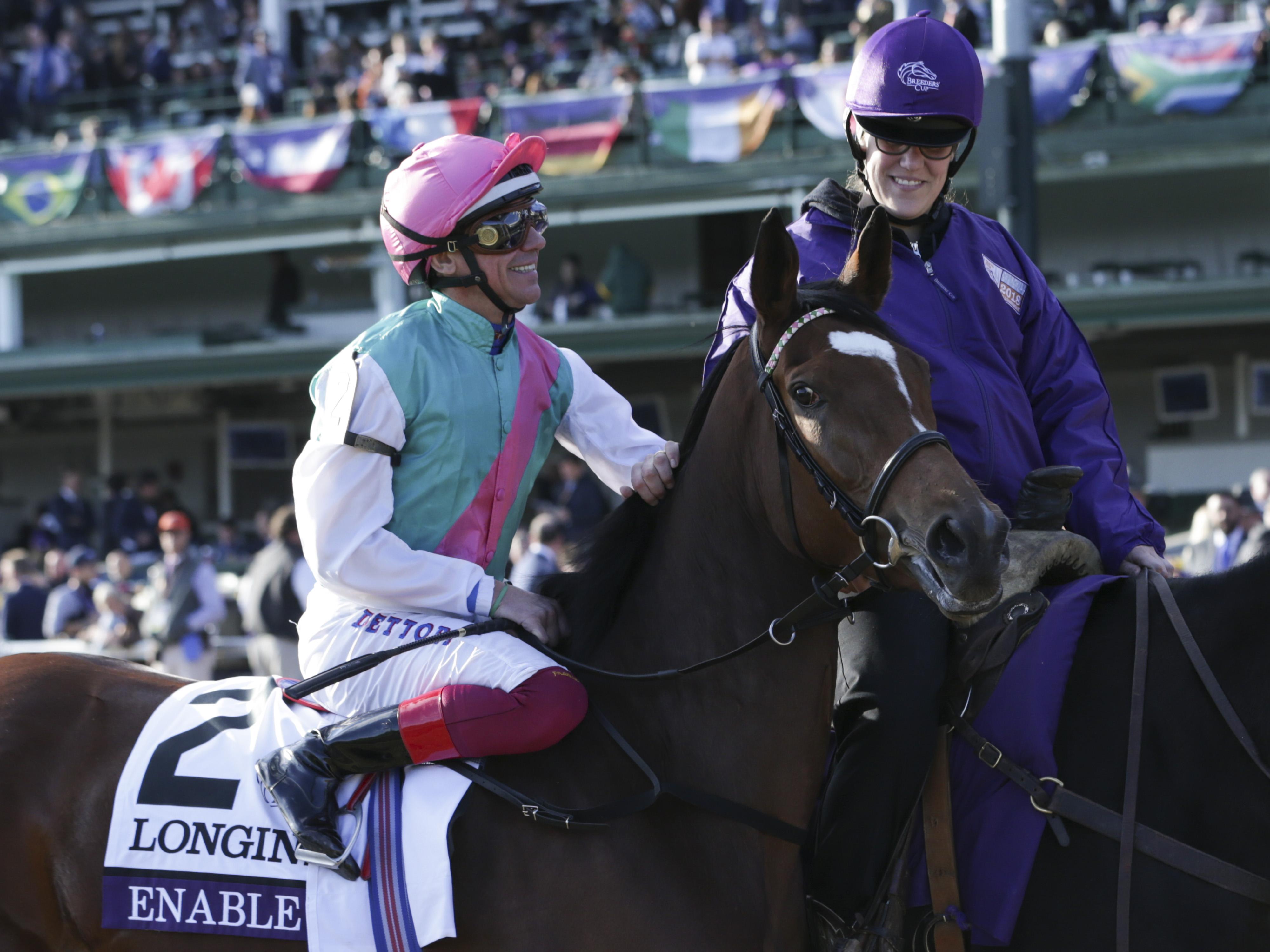 Enable before her Breeders' Cup win