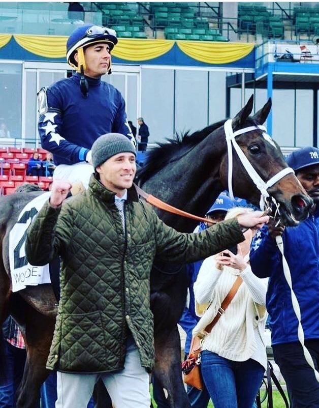 Gattellaro with Clickety Clack after her win