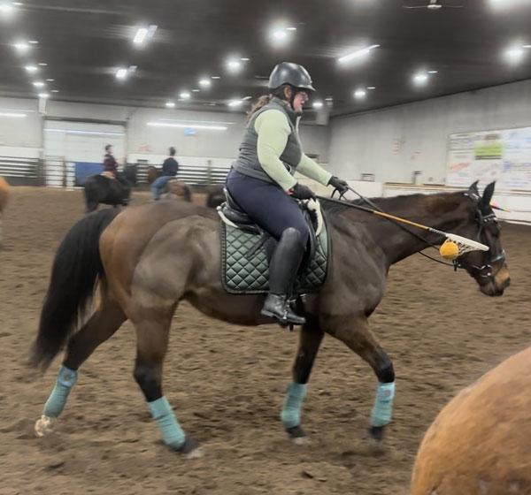 Lindsay Turcotte, Grayson, Real Grace, polocrosse, Retired Racehorse Project, Thoroughbred Makeover Lindsay Turcotte, Grayson, Real Grace, polocrosse, Retired Racehorse Project, Thoroughbred Makeover