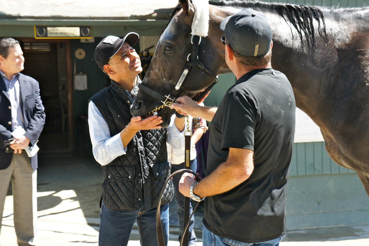 Mike Smith shared a special moment with Arrogate.