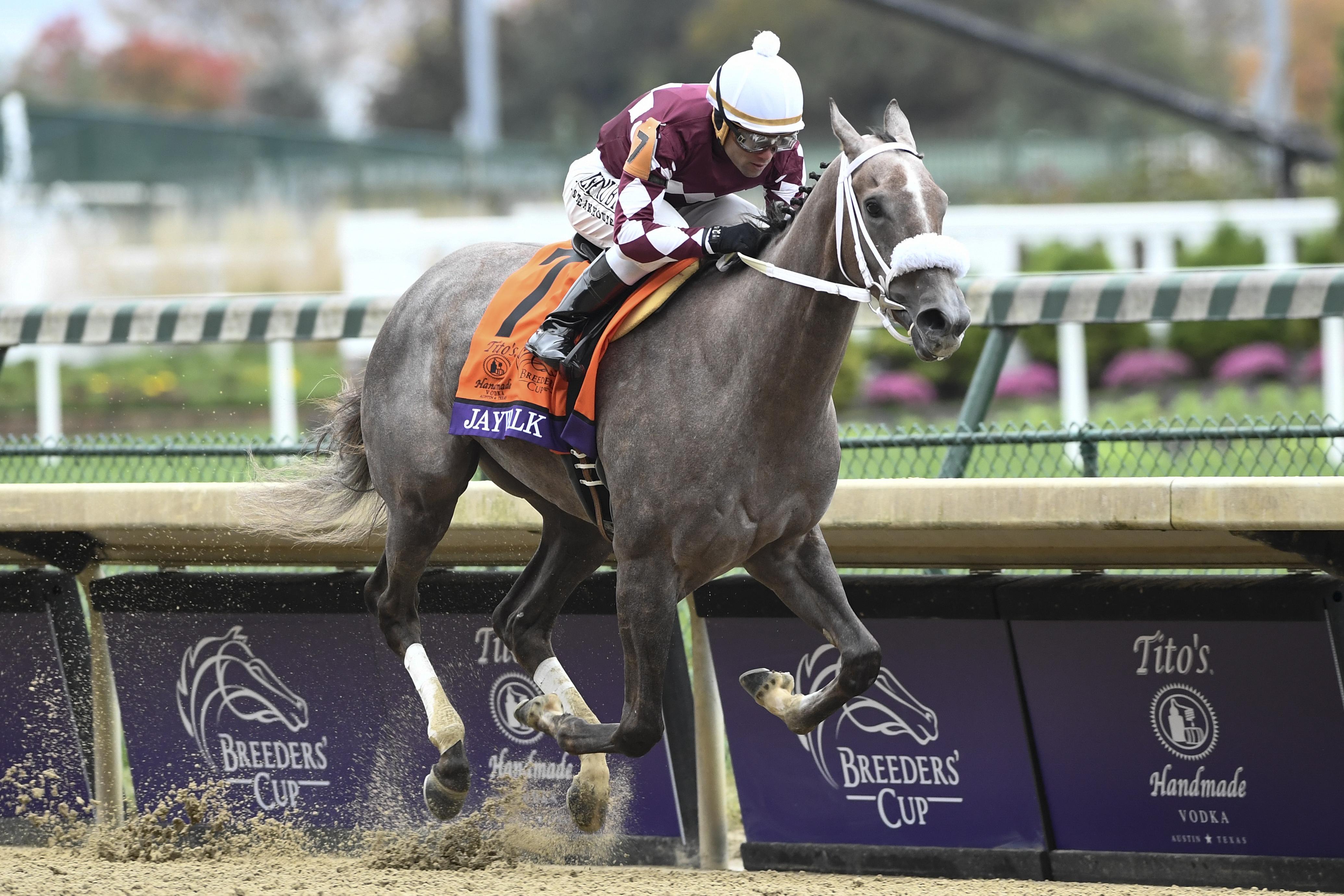 Jaywalk wins the Breeders' Cup Juvenile Fillies.