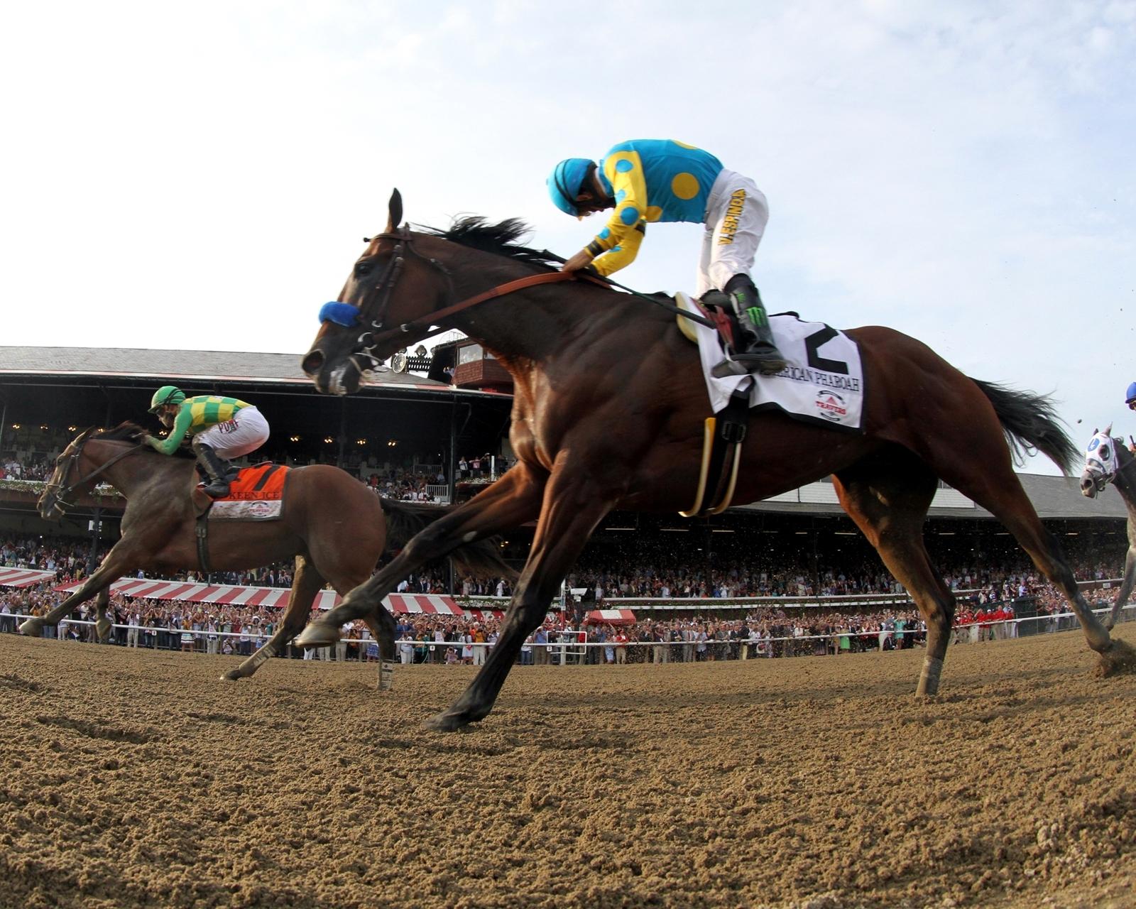 American Pharoah, Bob Baffert, Zayat, Triple Crown, Travers Stakes, Saratoga Race Course, America's Best Racing, horse racing, ABR