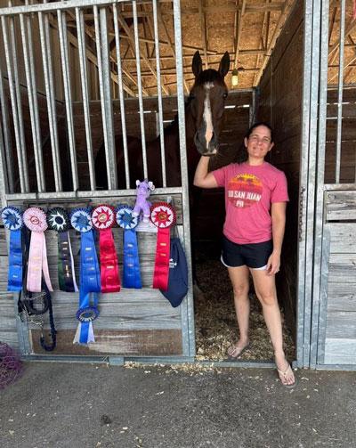 Mary Termer, Decorated Invader, Finn, Retired Racehorse Project Thoroughbred Makeover