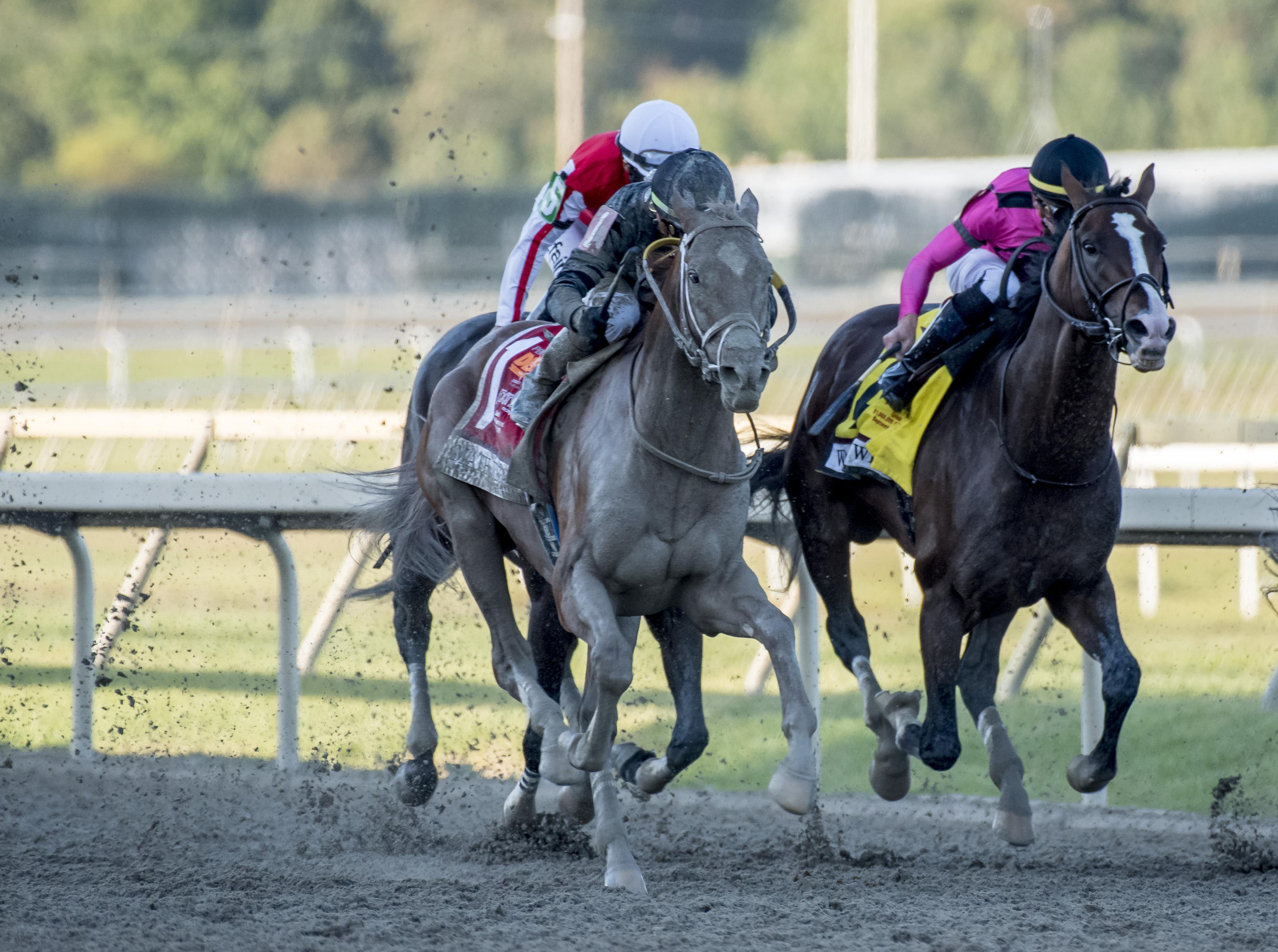 Math Wizard wins the Pennsylvania Derby