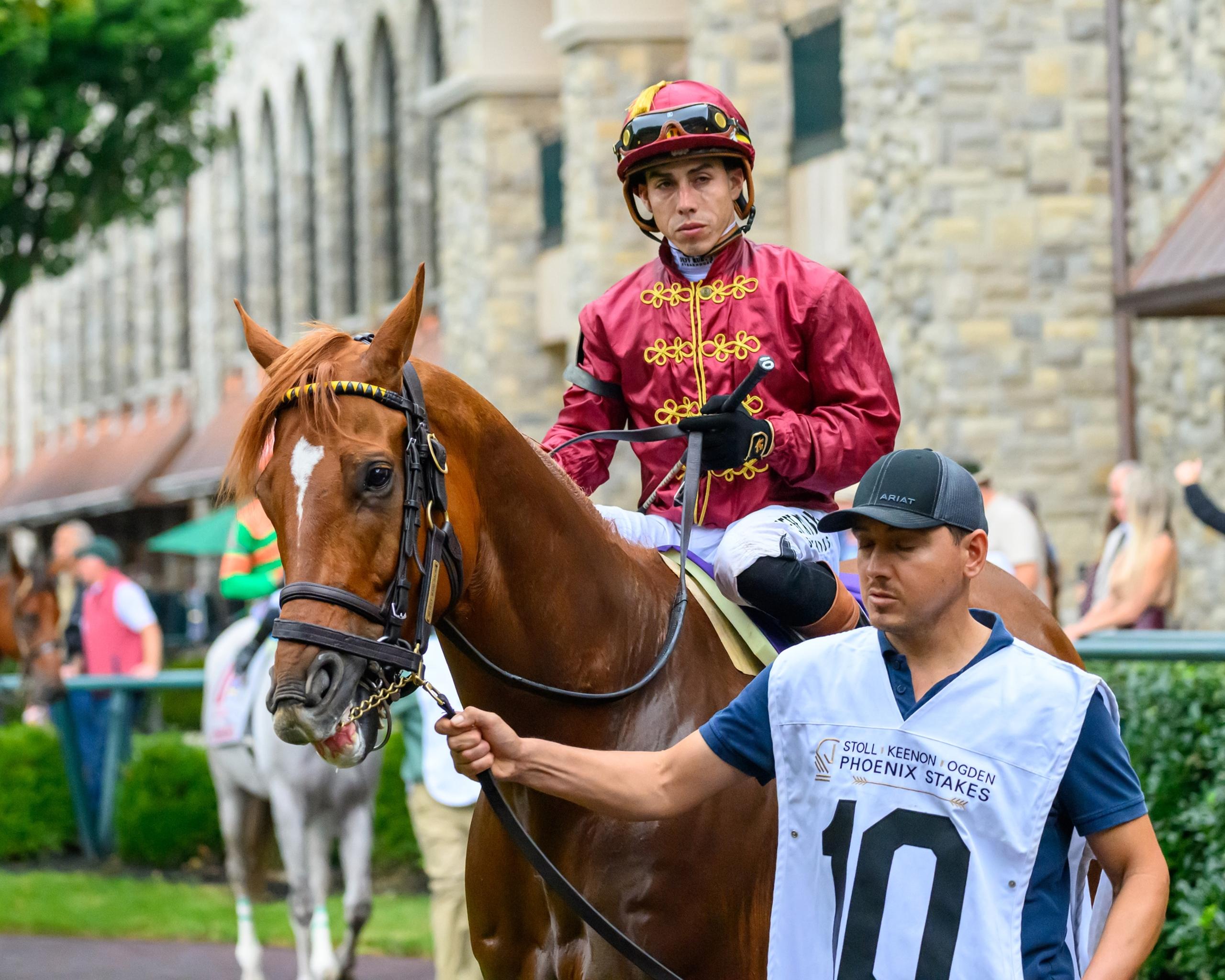 Nakatomi, Irad Ortiz Jr., Phoenix Stakes, Keeneland, Fall Stars, horse racing, America's Best Racing, ABR Nakatomi, Irad Ortiz Jr., Phoenix Stakes, Keeneland, Fall Stars, horse racing, America's Best Racing, ABR