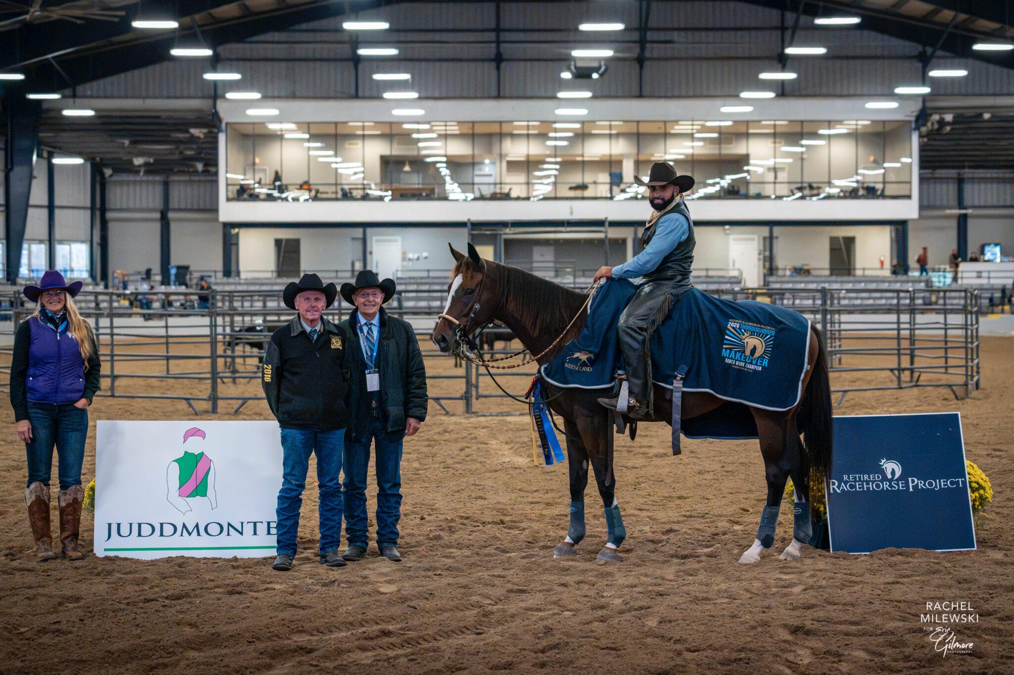 Our Girl Flint, Maximiliano Castro, Competitive Trail, Ranch Work, Retired Racehorse Project, Thoroughbred Makeover, Aftercare, horse racing, America's Best Racing, ABR