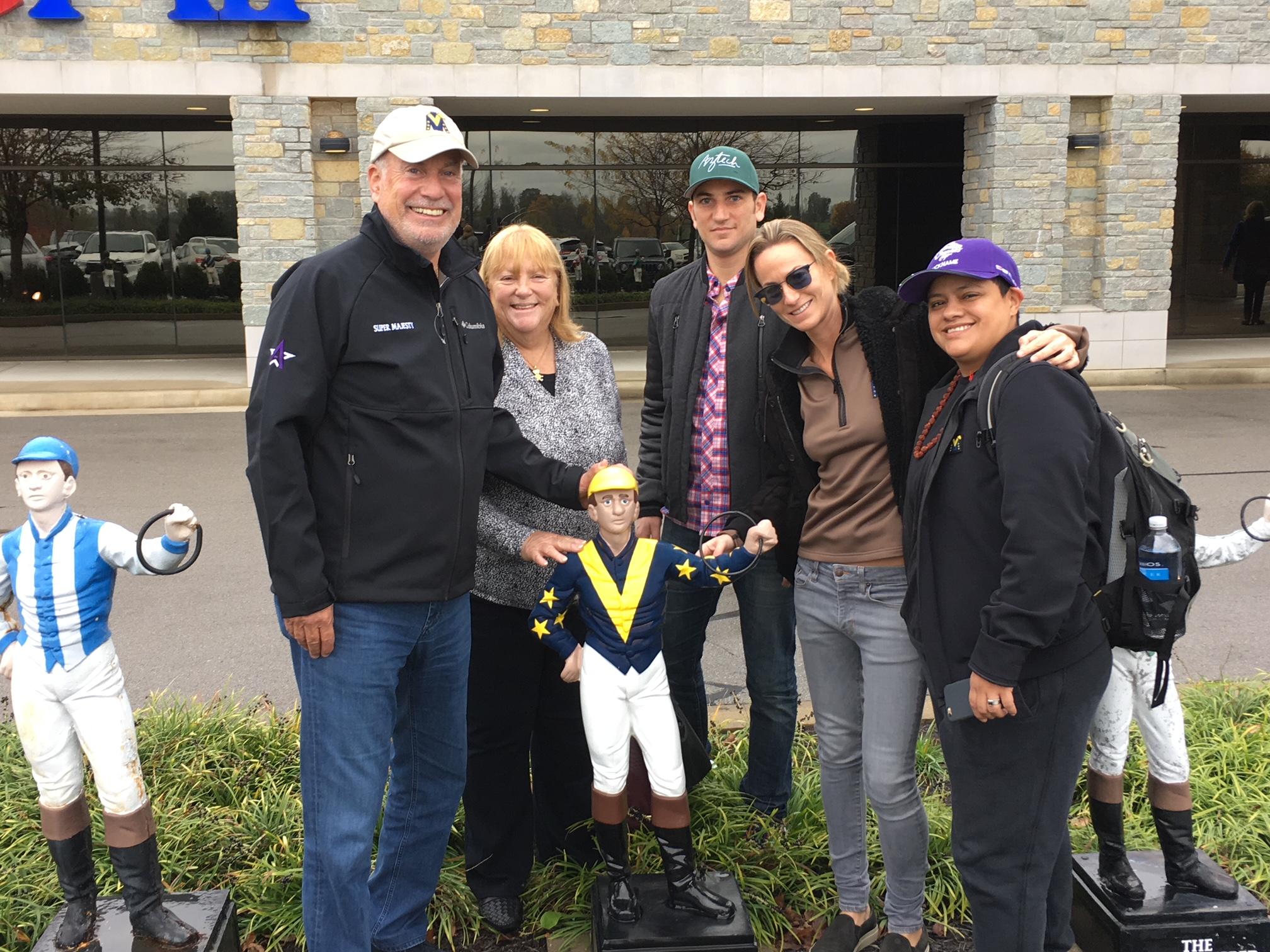 Jaime and her family after the 2015 Breeders' Cup. Jaime and her family after the 2015 Breeders' Cup.