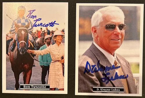 Permanently Disabled Jockeys Fund, Jeans and Jockeys, Trading Cards, Ron Turcotte, D. Wayne Lukas, America's Best Racing, horse racing, ABR