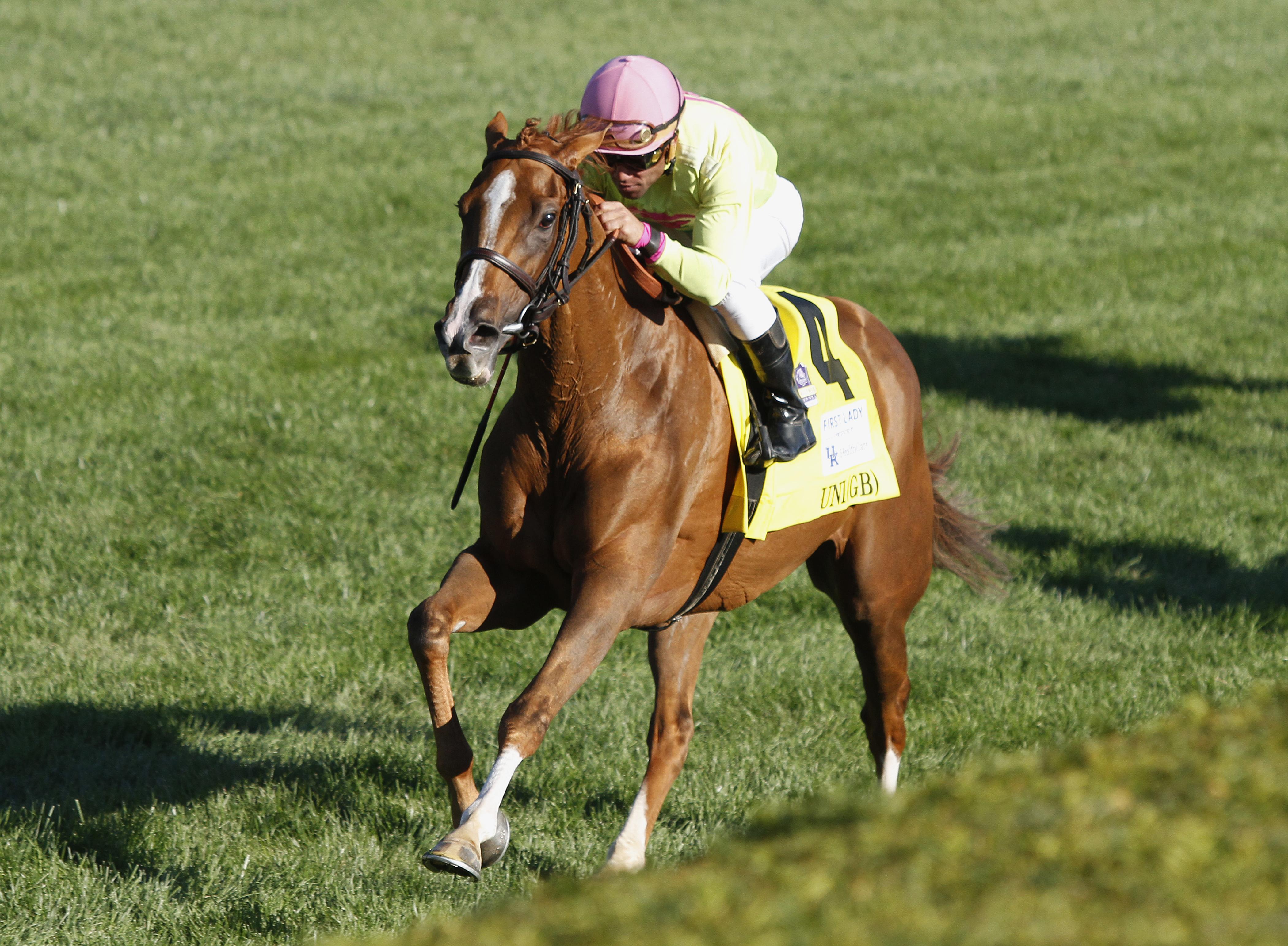 Uni wins the First Lady Stakes.
