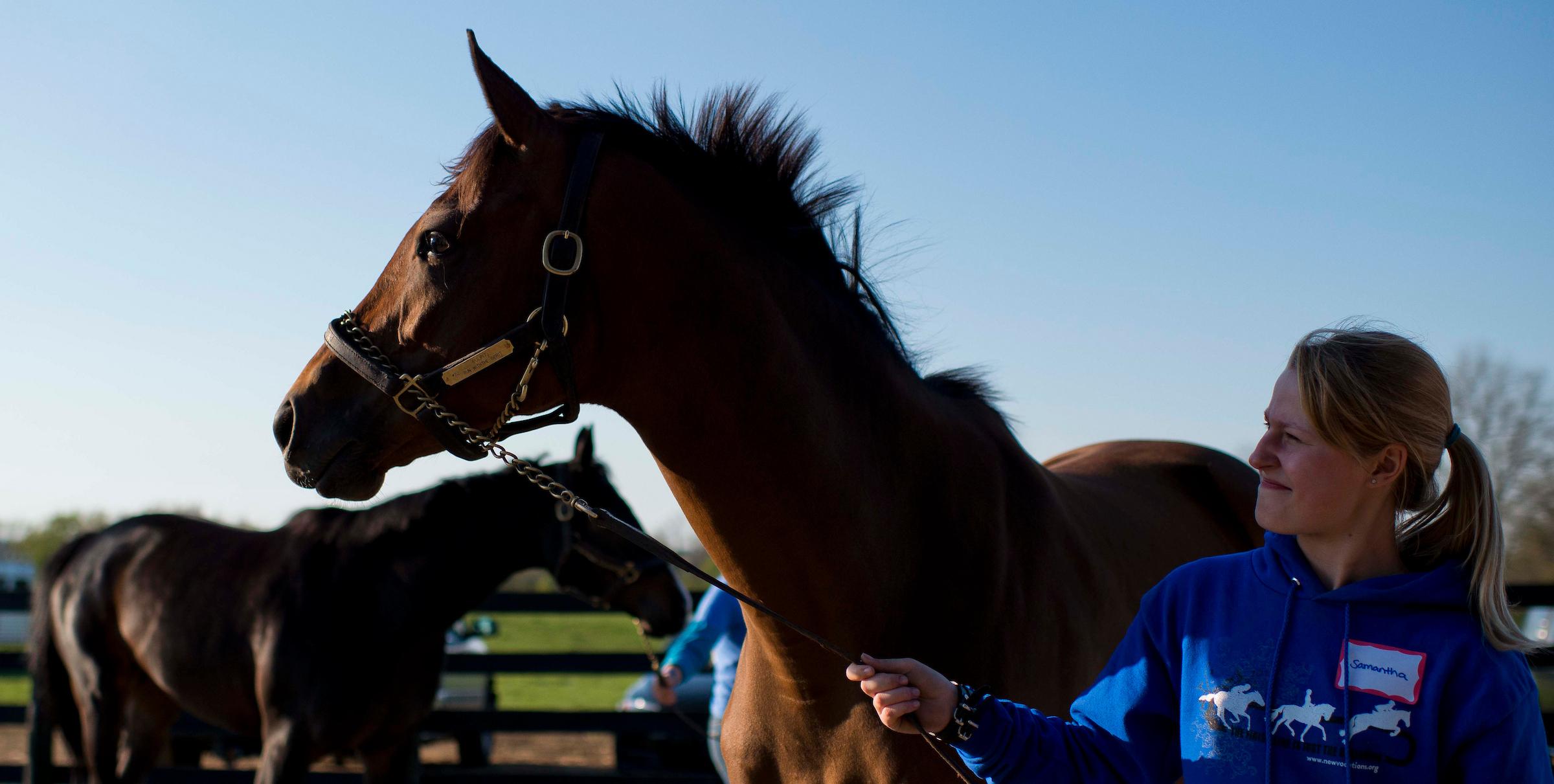 Off-Track Thoroughbreds, Sarah Welk Baynum, Aftercare, retired racehorses, OTTBs, horse racing, America's Best Racing, ABR
