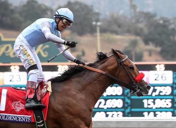 Goldencents, Santa Anita Derby, Breeders' Cup Dirt Mile, Doug O'Neill, America's Best Racing, horse racing, ABR