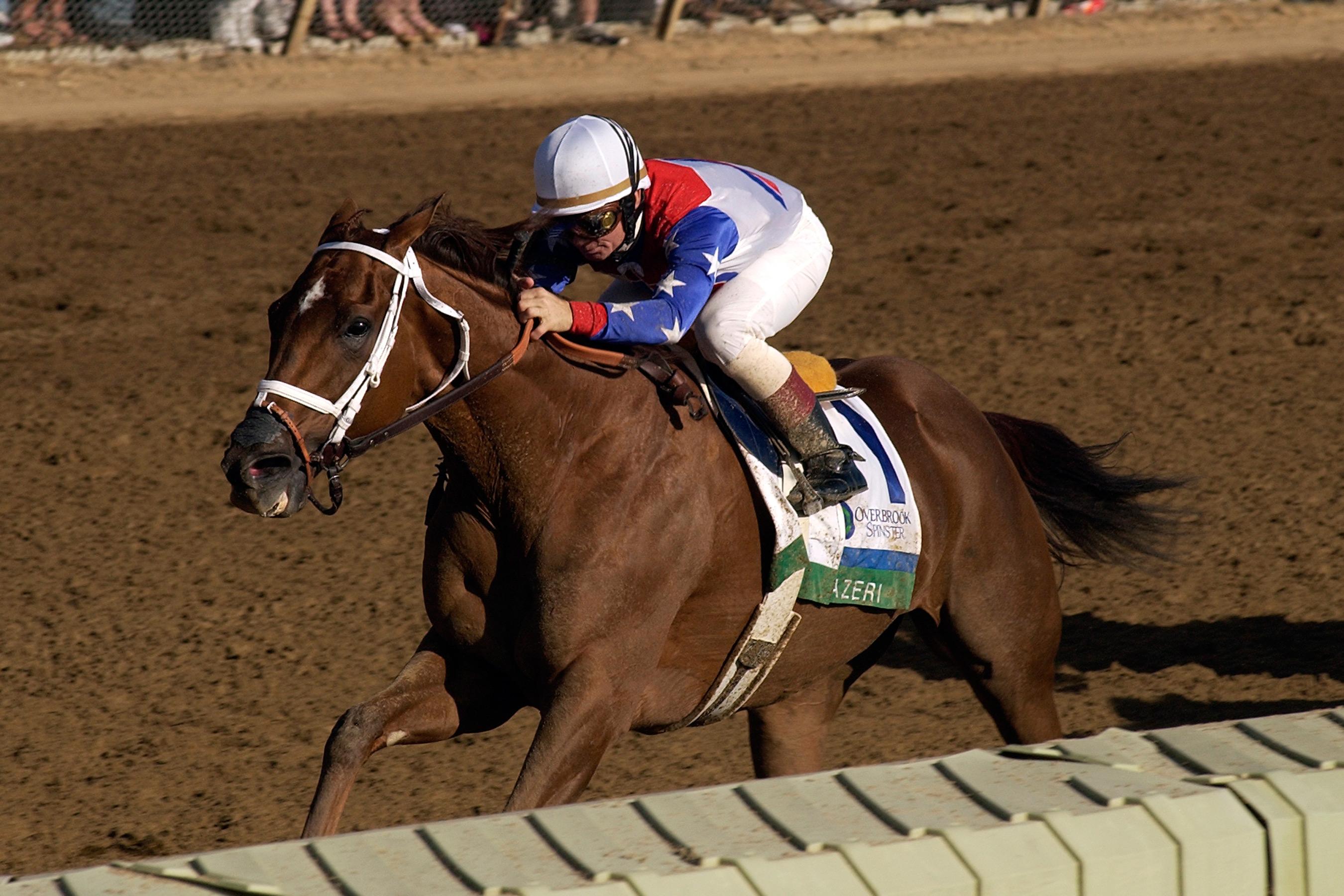 Azeri wins the 2004 Spinster Stakes at Keeneland.