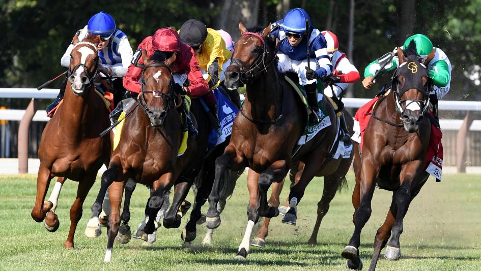 Belmont Derby, Saratoga, Blackmail, Bottas, Remember Mamba, Third Coast, Turf Star, Pacific Avenue, Tiernanogue, West End Kid, Title Role, Touch of Fire, turf, jockey, trainer, Pennine Ridge, horse racing, ABR