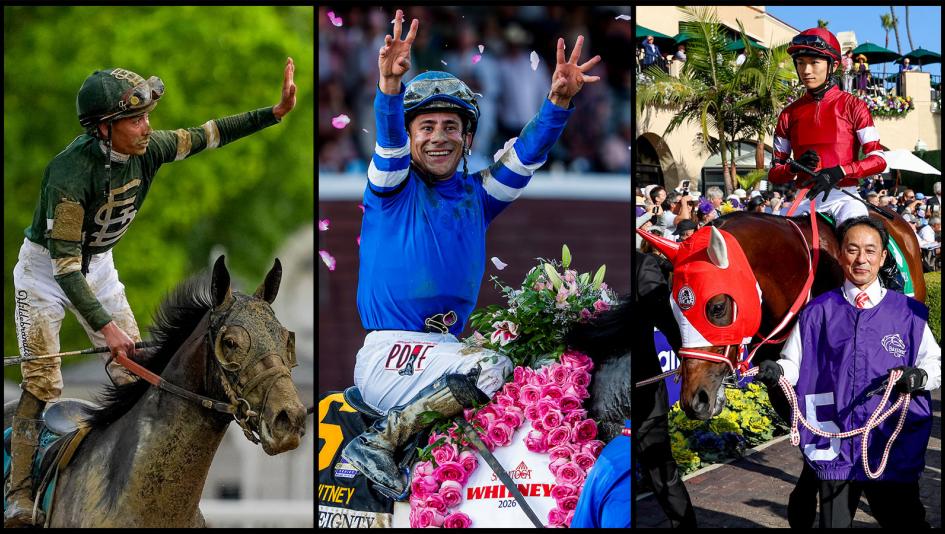 Breeders’ Cup, jockeys, Forever Young, Ryusei Sakai, Golden Tempo, Jose Ortiz, Knightsbridge, Luis Saez, Magnitude, Flavien Prat, Napoleon Solo, John Velazquez, Sovereignty, Junior Alvarado, T O Password, Kazushi Kimura, The Puma, Javier Castellano, ABR