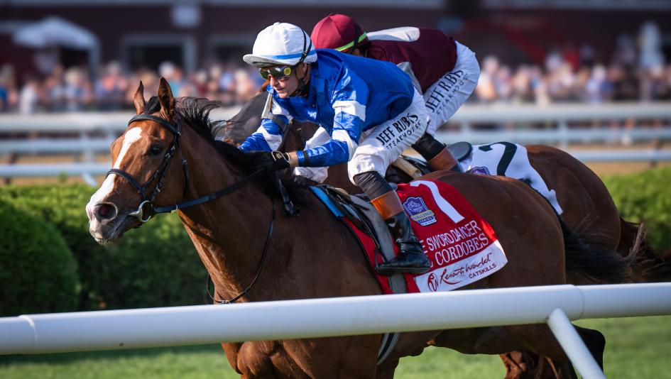 El Cordobes, Sword Dancer Stakes, Flavien Prat, Charlie Appleby, Saratoga Race Course, America's Best Racing, horse racing, ABR