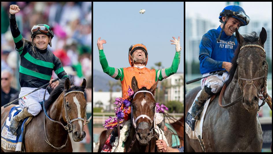 Brian Hernandez Jr., Umberto Rispoli, Junior Alvarado, Jockeys, Kentucky Derby, Churchill Downs, Triple Crown, America's Best Racing, horse racing, ABR Brian Hernandez Jr., Umberto Rispoli, Junior Alvarado, Jockeys, Kentucky Derby, Churchill Downs, Triple Crown, America's Best Racing, horse racing, ABR