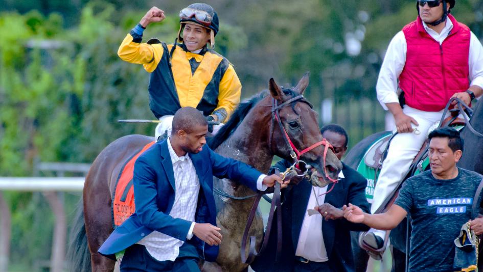 Discreet Lover became his owner/trainer's first Grade 1 winner with his Jockey Club Gold Cup victory.