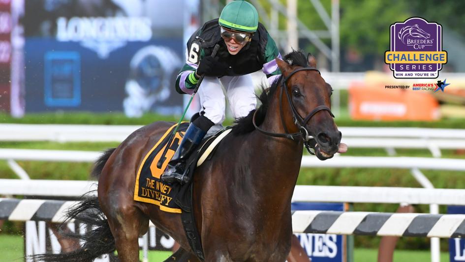 Diversify dominated the Whitney Stakes on Saturday to earn a place in the Breeders' Cup Classic.