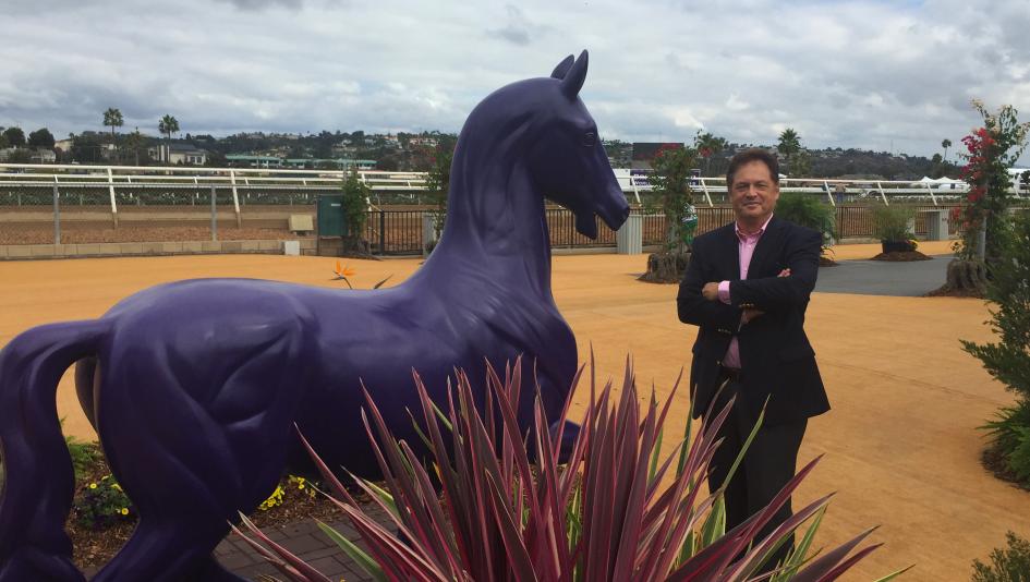 Gluckson at Del Mar, host of the 2017 and 2021 Breeders' Cup World Championships.
