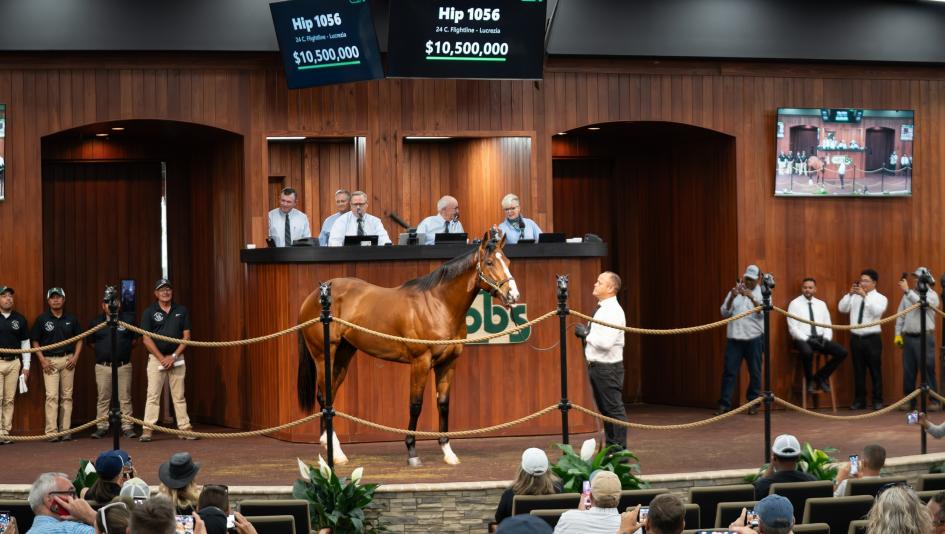 Flightline, $10.5 million, Donato Lanni, Zedan Racing Stable, Hartley/DeRenzo Thoroughbreds, horse racing, America's Best Racing, ABR