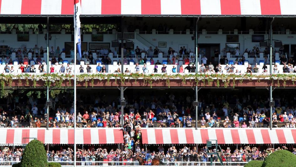 American Pharoah, Bob Baffert, Zayat, Triple Crown, Travers Stakes, Saratoga Race Course, America's Best Racing, horse racing, ABR