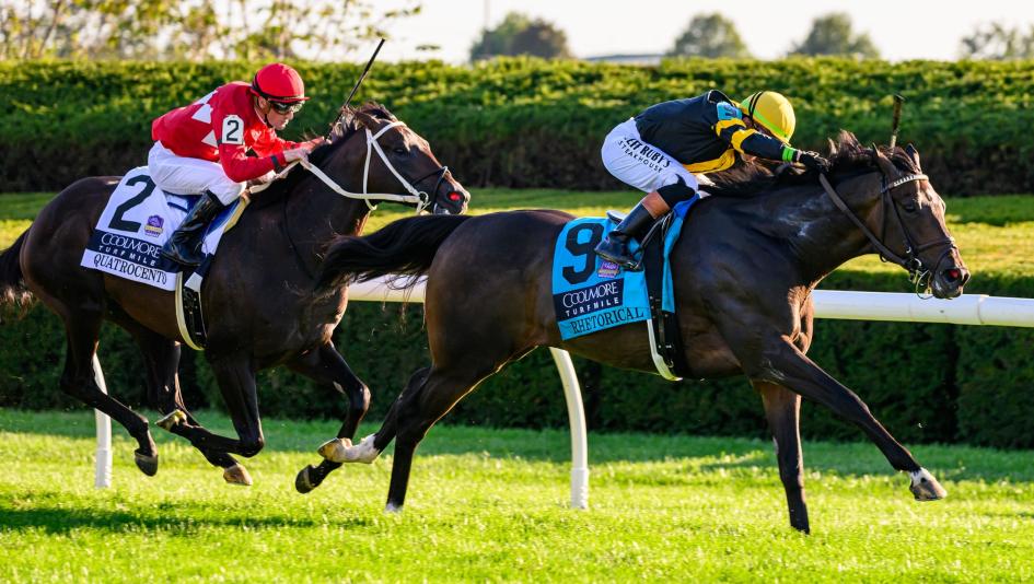 Coolmore Turf Mile, Rhetorical, Will Walden, Keeneland, America's Best Racing, horse racing, ABR