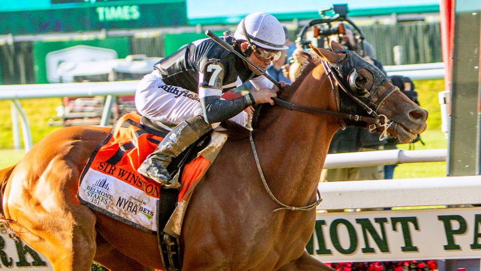 Sir Winston earned a place in the top 10 with his Belmont Stakes win.