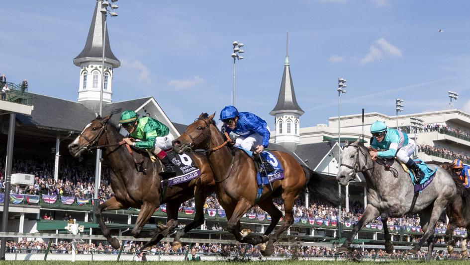 Sistercharlie (left) is among the 2018 Breeders' Cup Challenge race winners who went on to capture a Breeders' Cup race at Churchill Downs last fall.