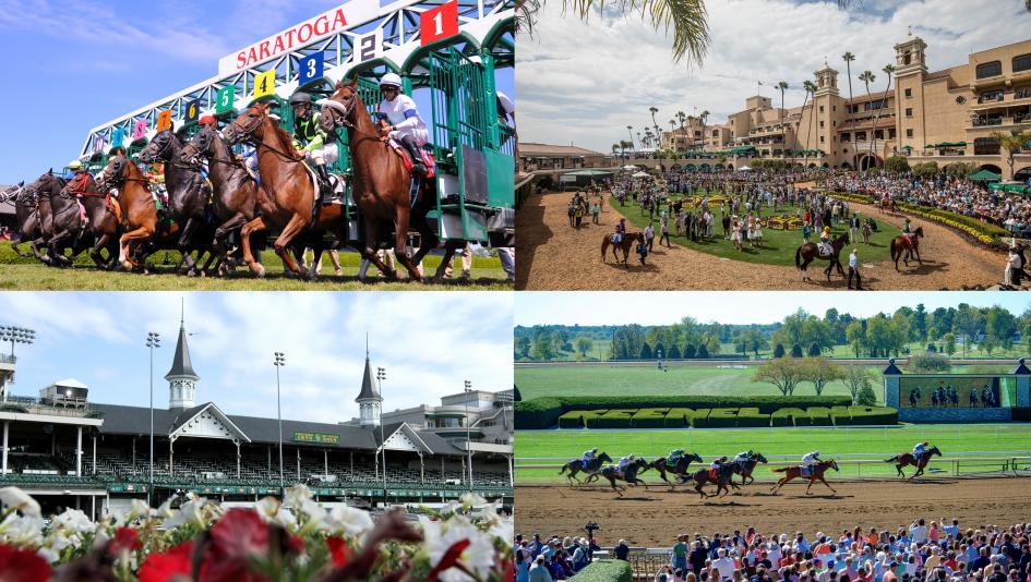 Saratoga, Del Mar, Churchill Downs, and Keeneland are all finalists for America's Best Racing's Fan Choice Awards.