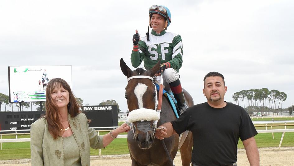 Trainer Kathleen O'Connell is on the Kentucky Derby trail with Sam F. Davis Stakes winner Well Defined.
