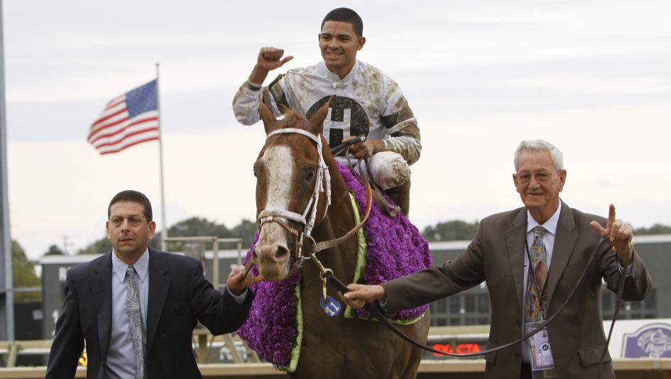 Willis Horton, pictured with his 2013 champion and Rebel winner Will Take Charge, is back on the Derby trail this year with Long Range Toddy.