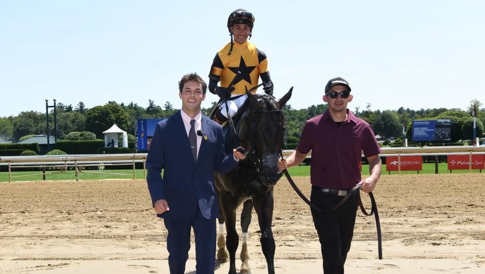 Griffin Johnson, social media, influencer, creator, fans, Gen Z, Sandman, racehorse, Ewing, Curtain Call, Hopeful Stakes, Nashville Derby, Saratoga Special, Iroquois Stakes, Kentucky Derby, Stake in Stardom, horse racing, ABR