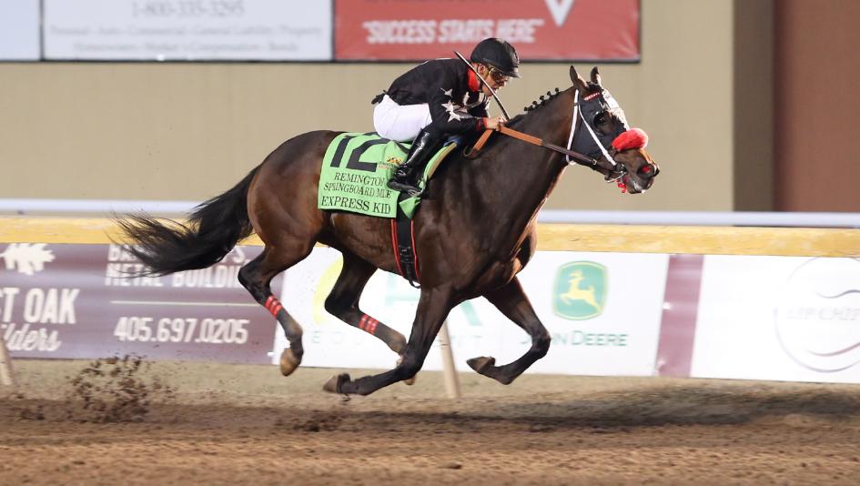 Remington, Springboard Mile, Kentucky Derby, Express Kid, Jose Alvarez, jockey, trainer, Wade Rarick, Arctic Beast, upset, Bodexpress, horse racing, longshot, ABR