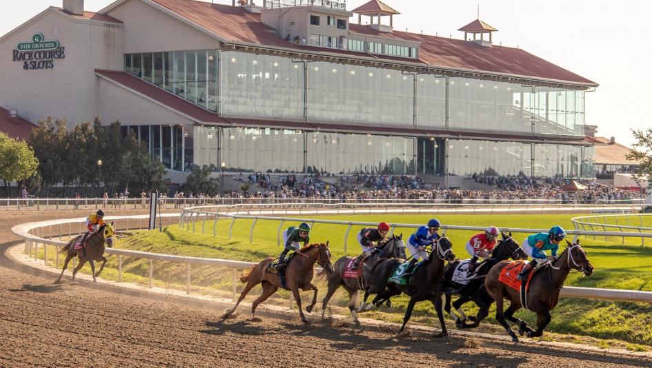 TV, television, radio, streaming, horse racing, Lecomte Stakes, Kentucky Derby, Fair Grounds, New Orleans, racetrack, Gulfstream Park, Aqueduct, FanDuel TV, NYRA, Turfway Park, Tampa Bay Downs, Santa Anita Park, HRRN, Byk, FOX Sports, RTN, ABR